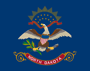 State flag for North Dakota